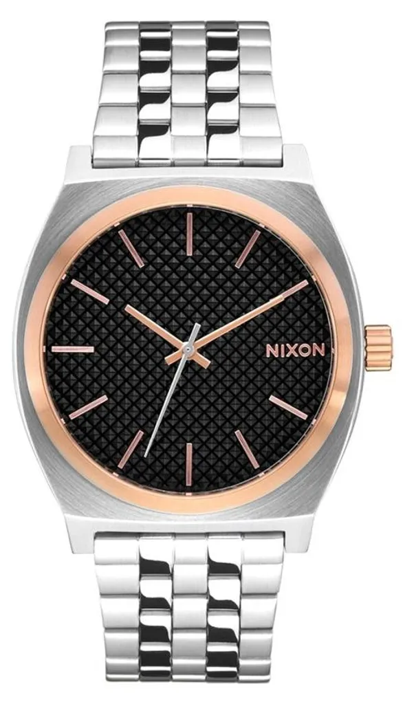 Montre Nixon A045-5383 Time Teller en Acier Argenté et Cadran Vert