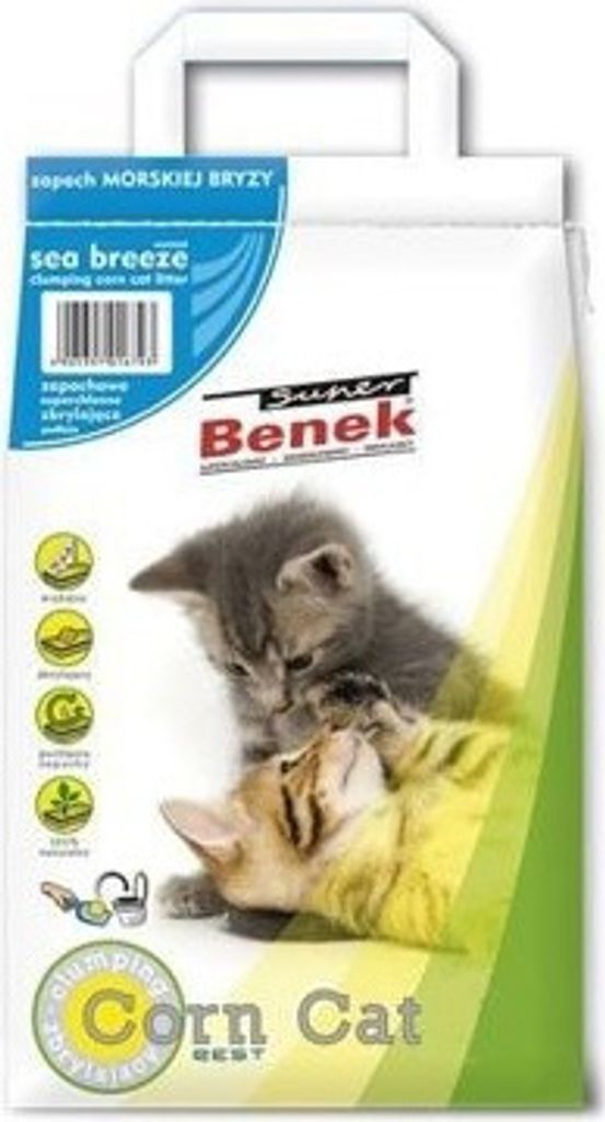 Super Benek Corn Cat natürliches Katzenstreu mit Maisgeruch 25 L