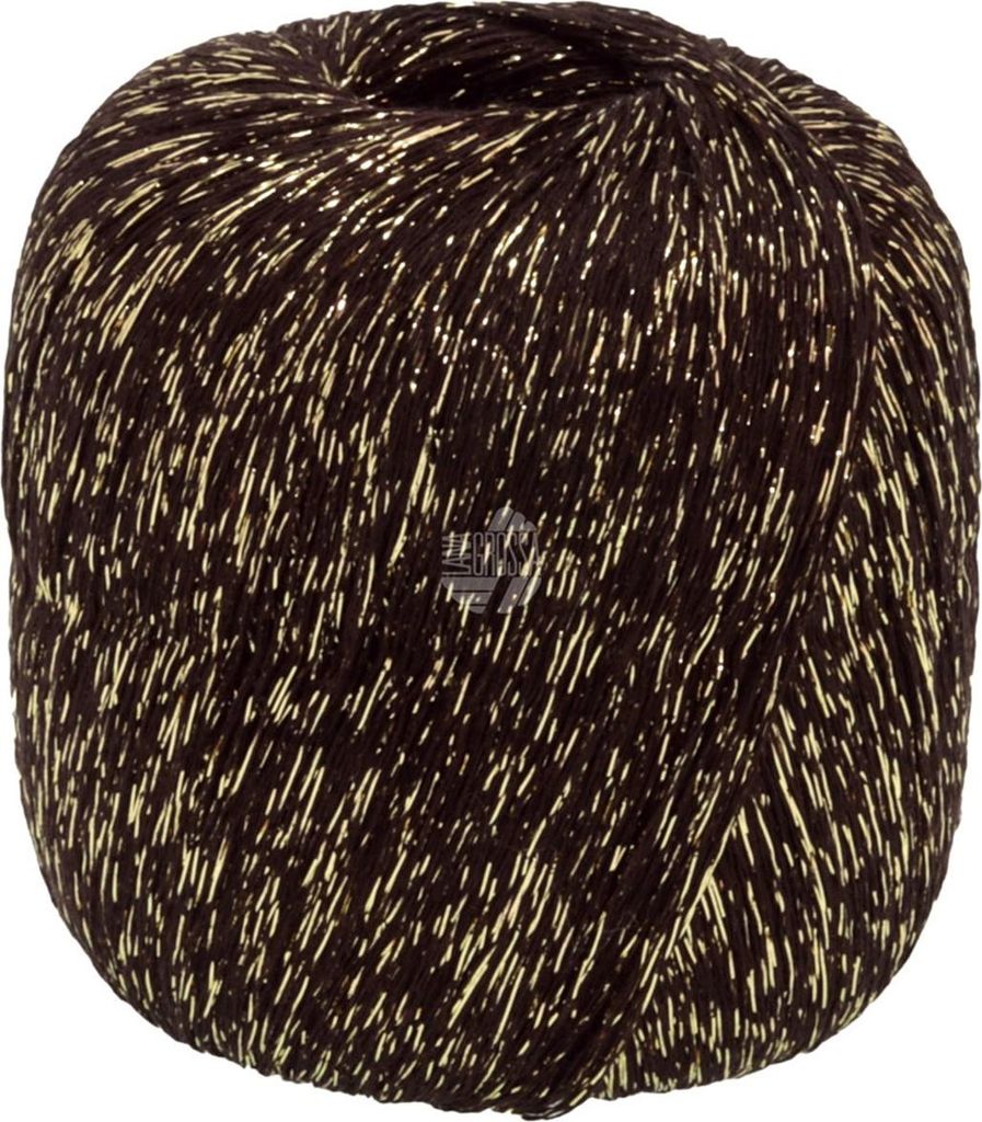 Lana Grossa - Brillino 0033 schwarz gold Produktbild 