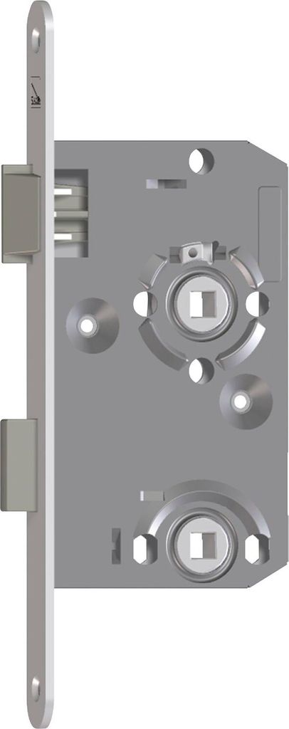 SAG Einstemmschloss 1 413000 WC,DM 55,Stulp 235x18x3mm,rechts, silber lackiert