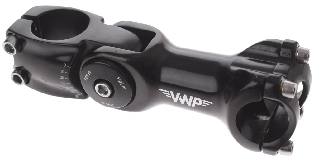 Potence vélo inclinable VWP 110 mm noir ajustable pour pivot 28,6mm