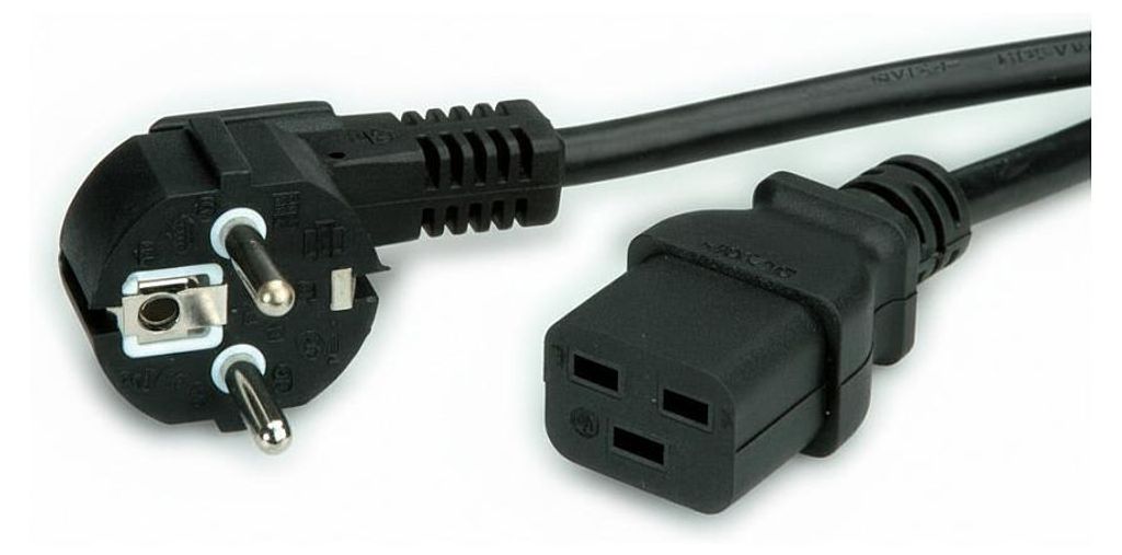 Cable de red con toma de protección CEE7/7 - IEC320-C19, Imagen del producto 
