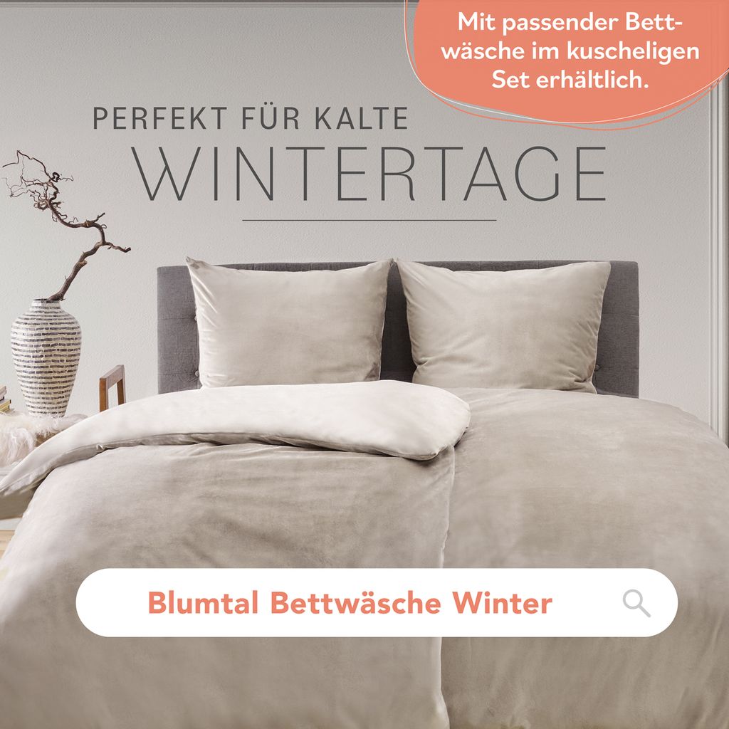 Blumtal Spannbettlaken Cashmere Touch 120 x 200 cm Plüsch