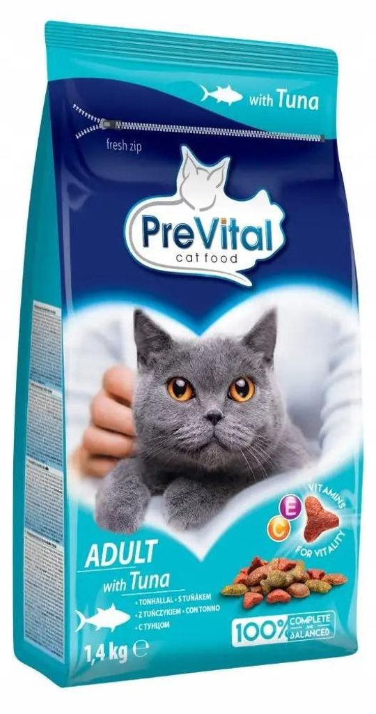 PREVITAL Adult Tuna - cibo secco per gatti - 1,4 kg Immagine del prodotto 