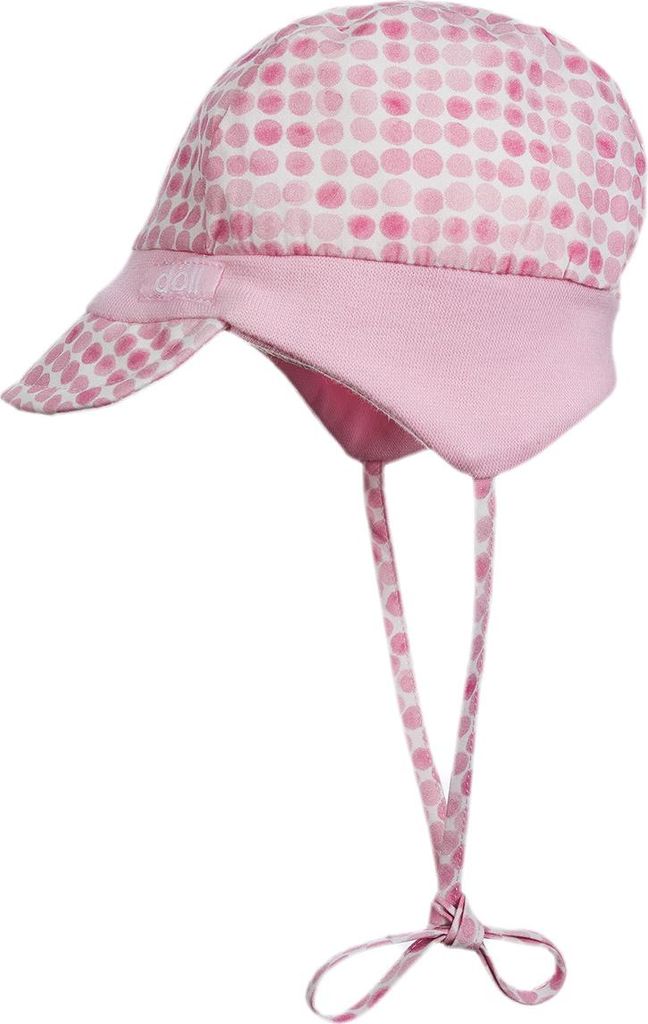 Döll rosa Bindemütze