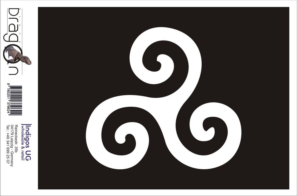 Aufkleber / Autoaufkleber - JDM / Die cut / Auto / OEM - Triskele - 120x110 mm silber - Heckscheibe / Heckscheibenaufkleber
