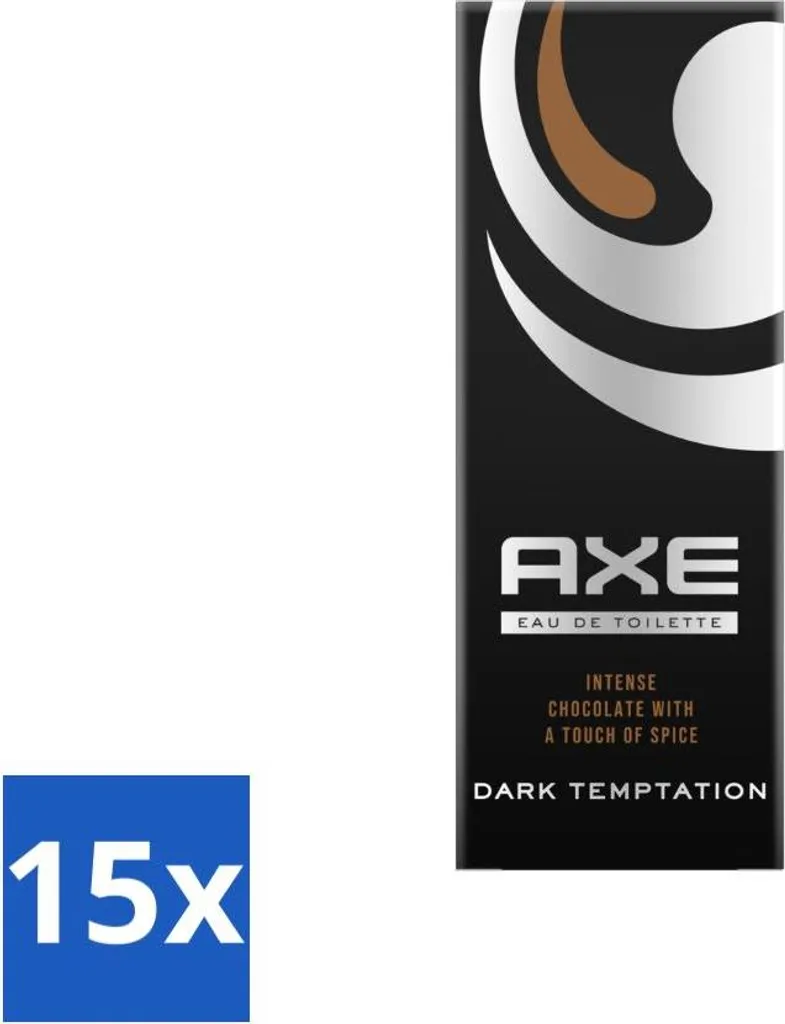 AXE Dark Temptation Eau De Toilette 100ml - Confezione 15 Flaconi Risparmio