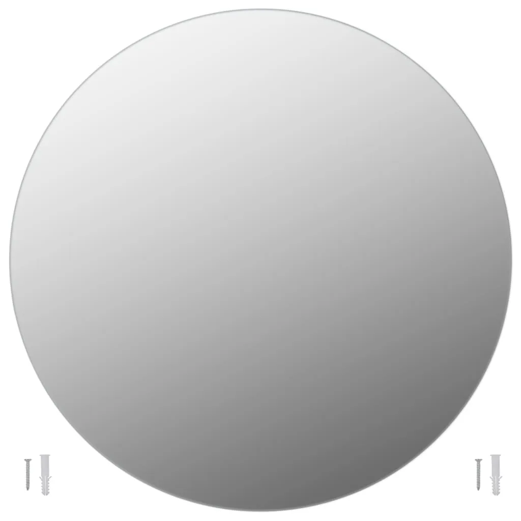 Specchio Rotondo LED vidaXL Vetro - Arredo Bagno e Camera Design - 13