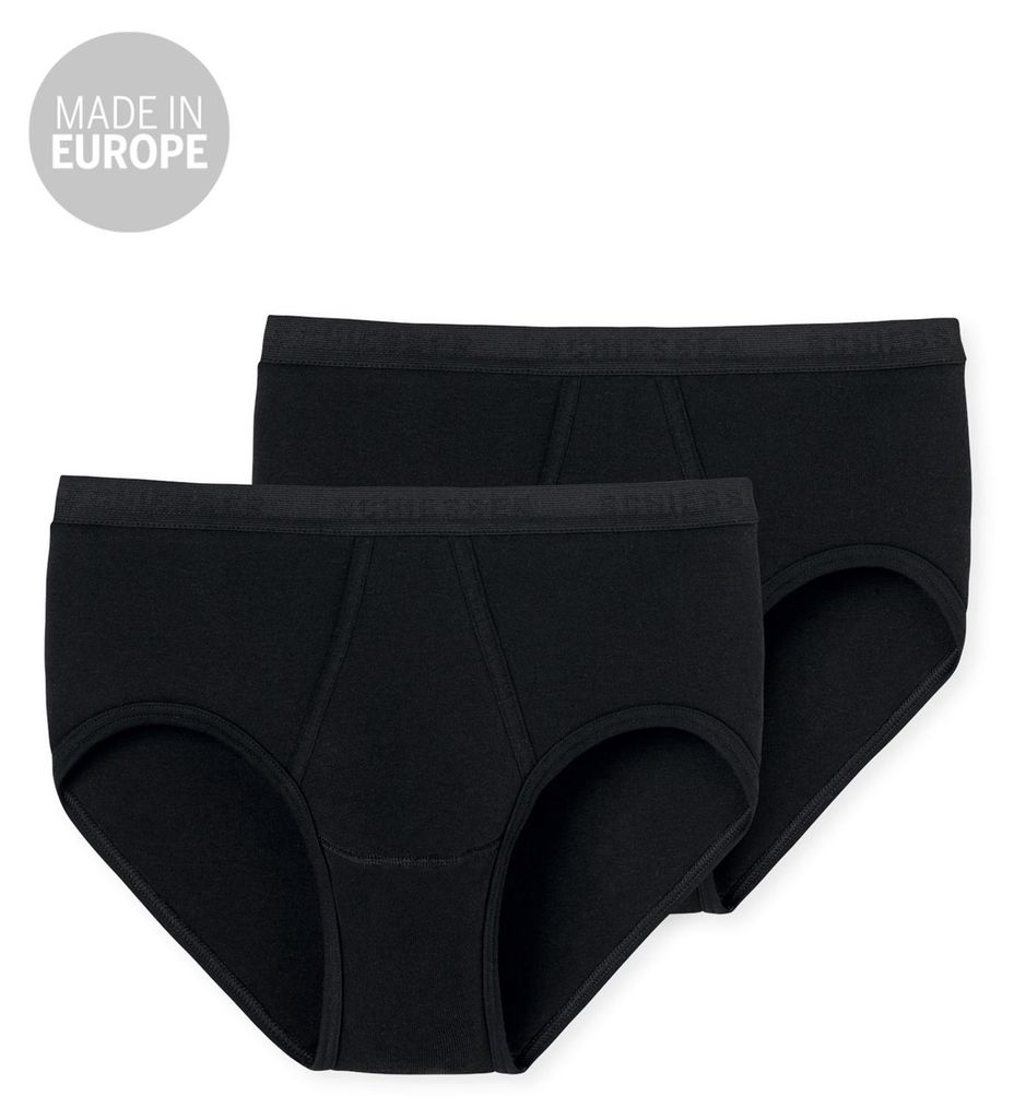 Schiesser Herren 2PACK Sportslip schwarz 008