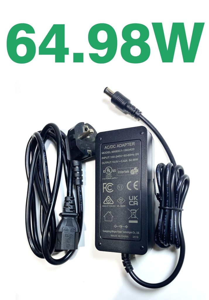 19V 3,42A 65W Netzteil Ladegeräte für SWAREY S550 Plus 550W Produktbild 