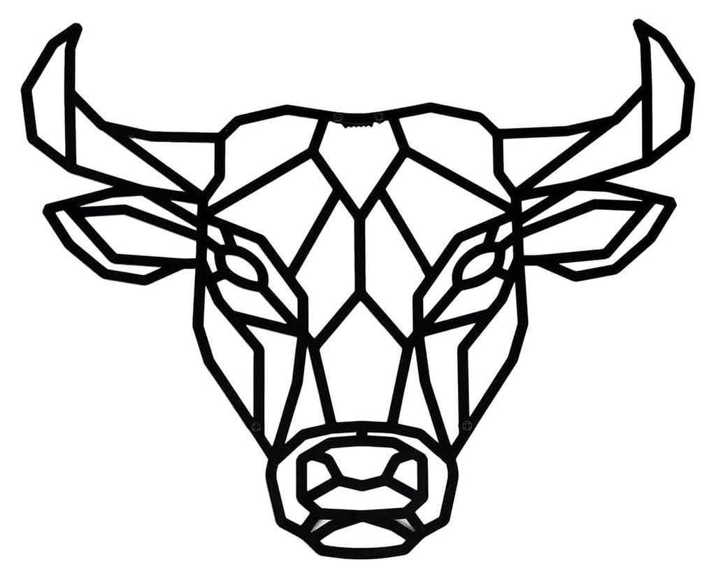 Wanddekoration Bulle Schwarz - 50 x 40 cm - Wasserfest, schlicht, modern - Für Innen- und Außenbereich - Metall-Dekoration im Industrial Style