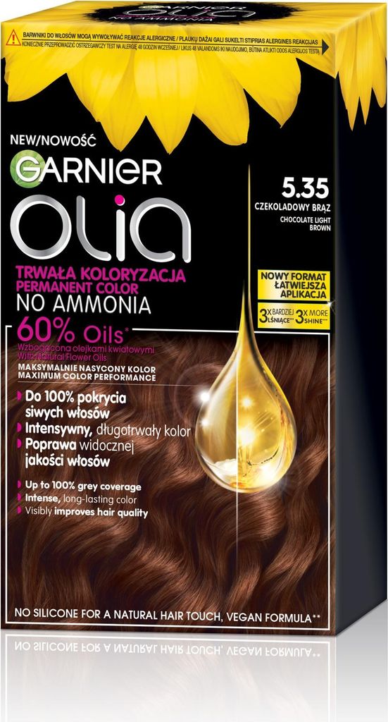 GARNIER Olia Haarfarbe Nr. 5.35 Schokoladenbraun