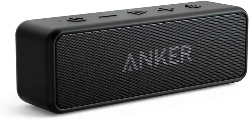 Altoparlante Bluetooth SoundCore 2, suono fantastico, bassi enormi con doppio woofer, batteria da 24 ore, protezione dall'acqua IPX7 migliorata