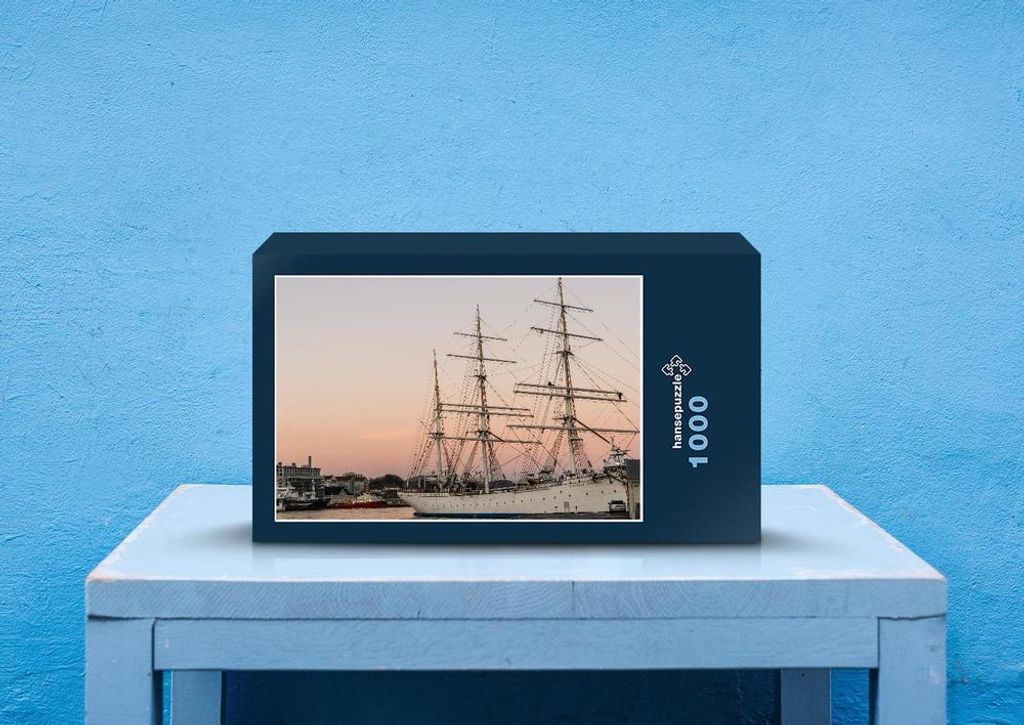 hansepuzzle 72163 - Hafen Puzzle, 1000 Teile, Hintergründe, 60,0 x 46,0cm mit hochwertiger Aufbewahrung, Kartonbox und wiederverschließbarem Beutel