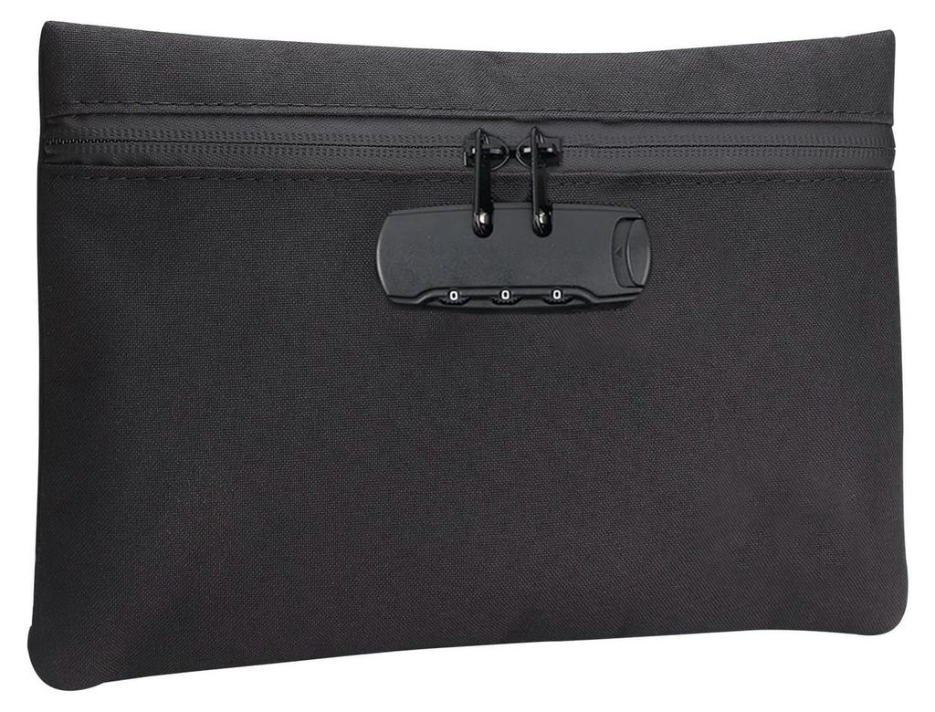 Geruchsneutrale Tasche, große Tresortasche, tragbarer Tresor, wasserdichte Tasche, geruchsneutrale Geldbörsentasche mit Zahlenschloss, Dokumenten...