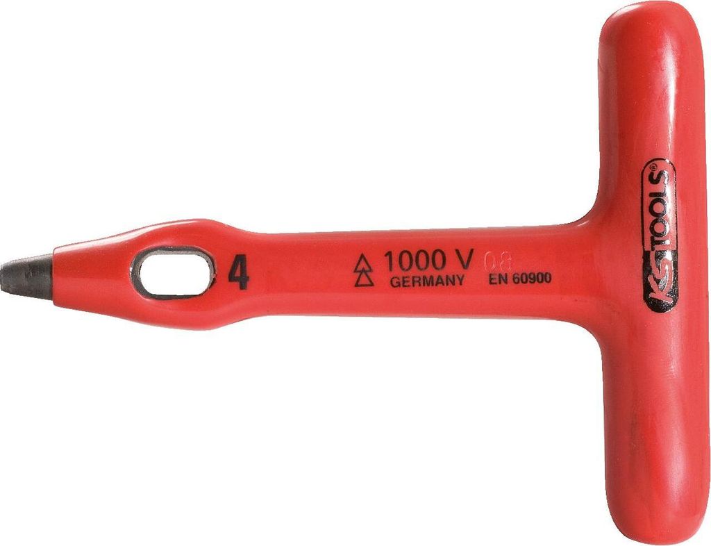 KS Tools Locheisen mit Schutzisolierung, 100 mm
