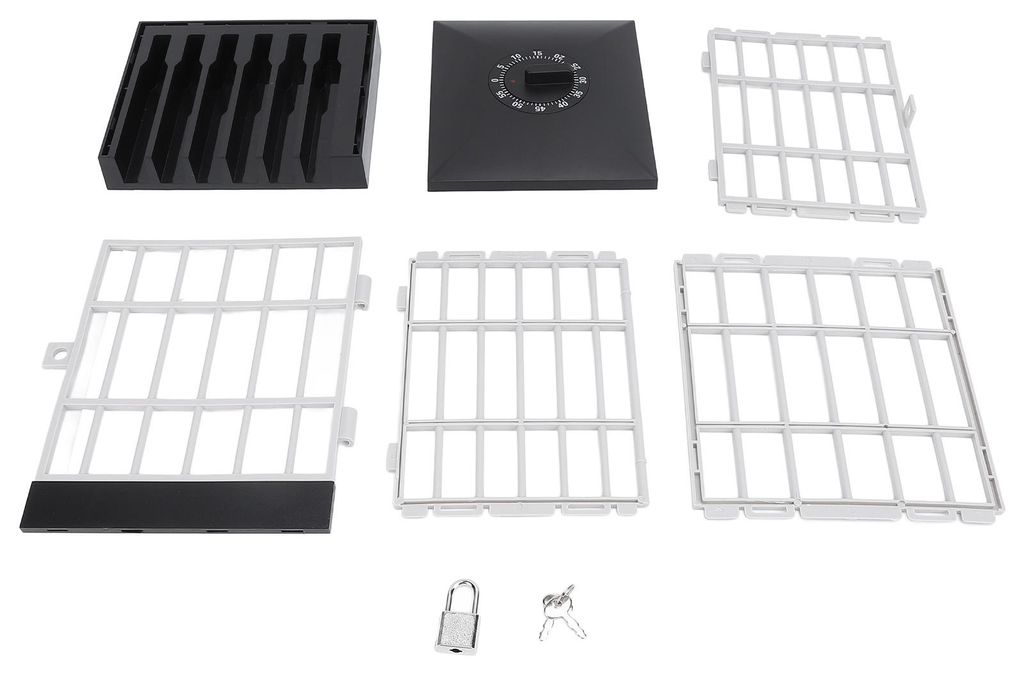 Handy-Gefängnis mit Timer, Handys, Gefängnis, sicher, Smartphone-Ständer, Halter, Klassenzimmer, Zuhause, Tisch, Büro, Aufbewahrungsgerät, Sch...