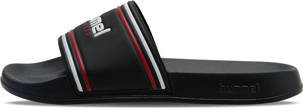 Hummel POOL SLIDE RT BLACK/WHITE/RED 36