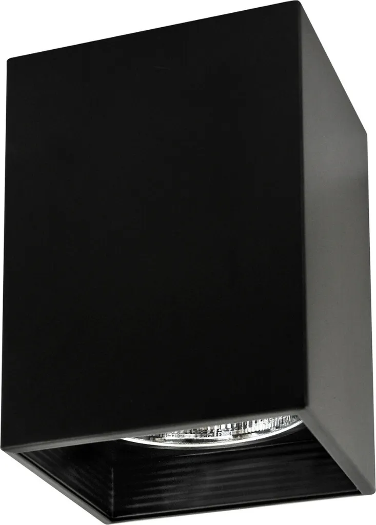 Apparecchio a plafone K14 quadrato in metallo nero 1xE27 JUPITER 307804 Polux