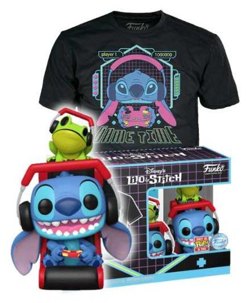 Funko Pop! & T-Shirt – Disney: Lilo & Stitch – Gamer Stitch Produktbild 