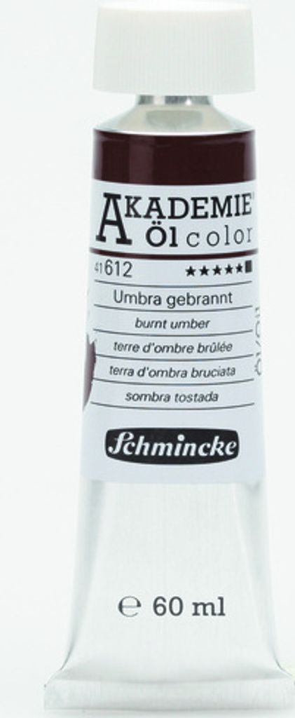 Schmincke 60ml AKADEMIE Öl color Umbra gebrannt Öl 41 612 Produktbild 