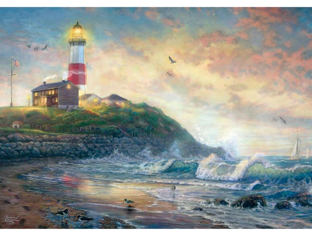 Thomas Kinkade Studios: Leuchtturm der Hoffnung (1000 Produktbild 