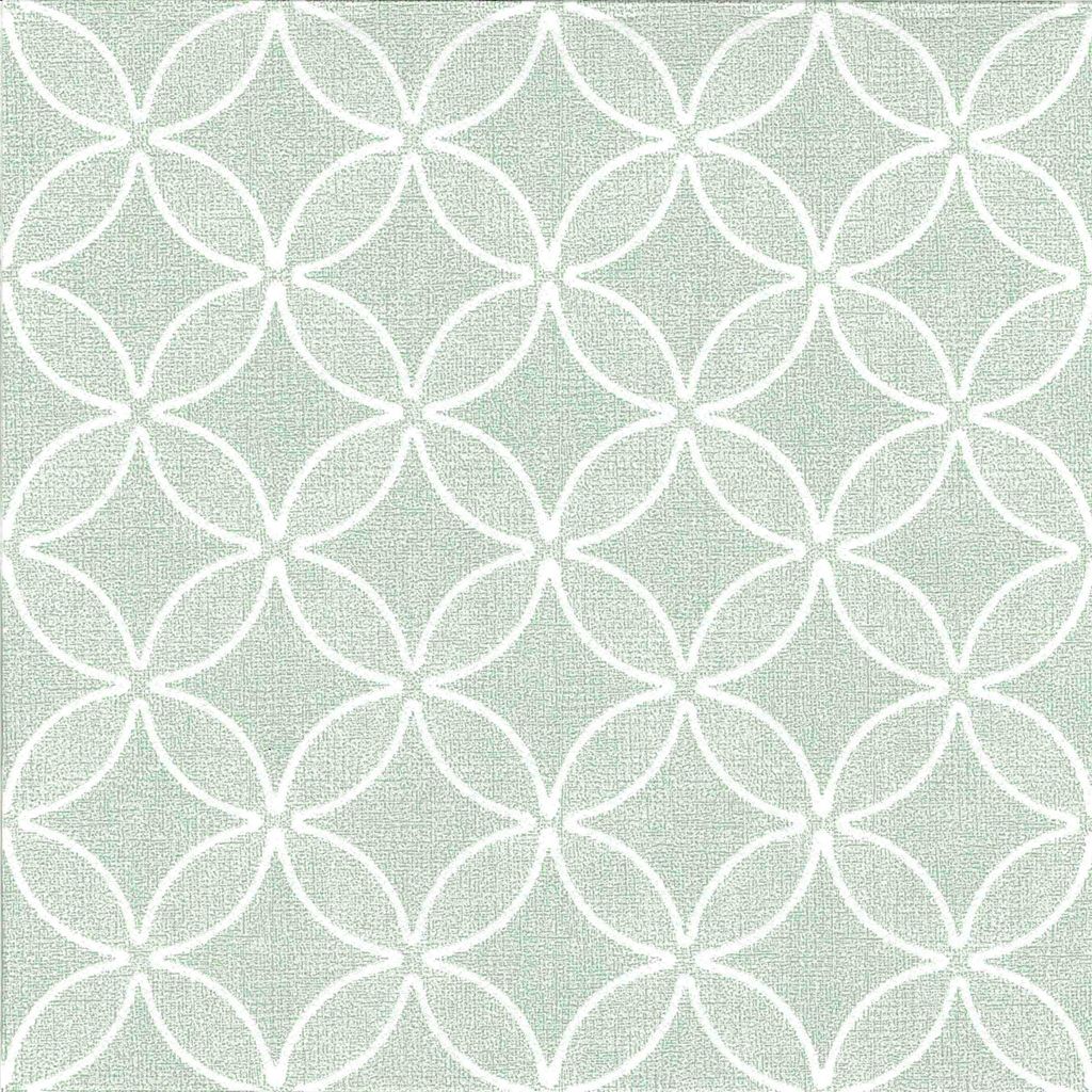 Papstar Servietten ROYAL Collection Circle Flowers jadegrün Zdjęcie produktu 