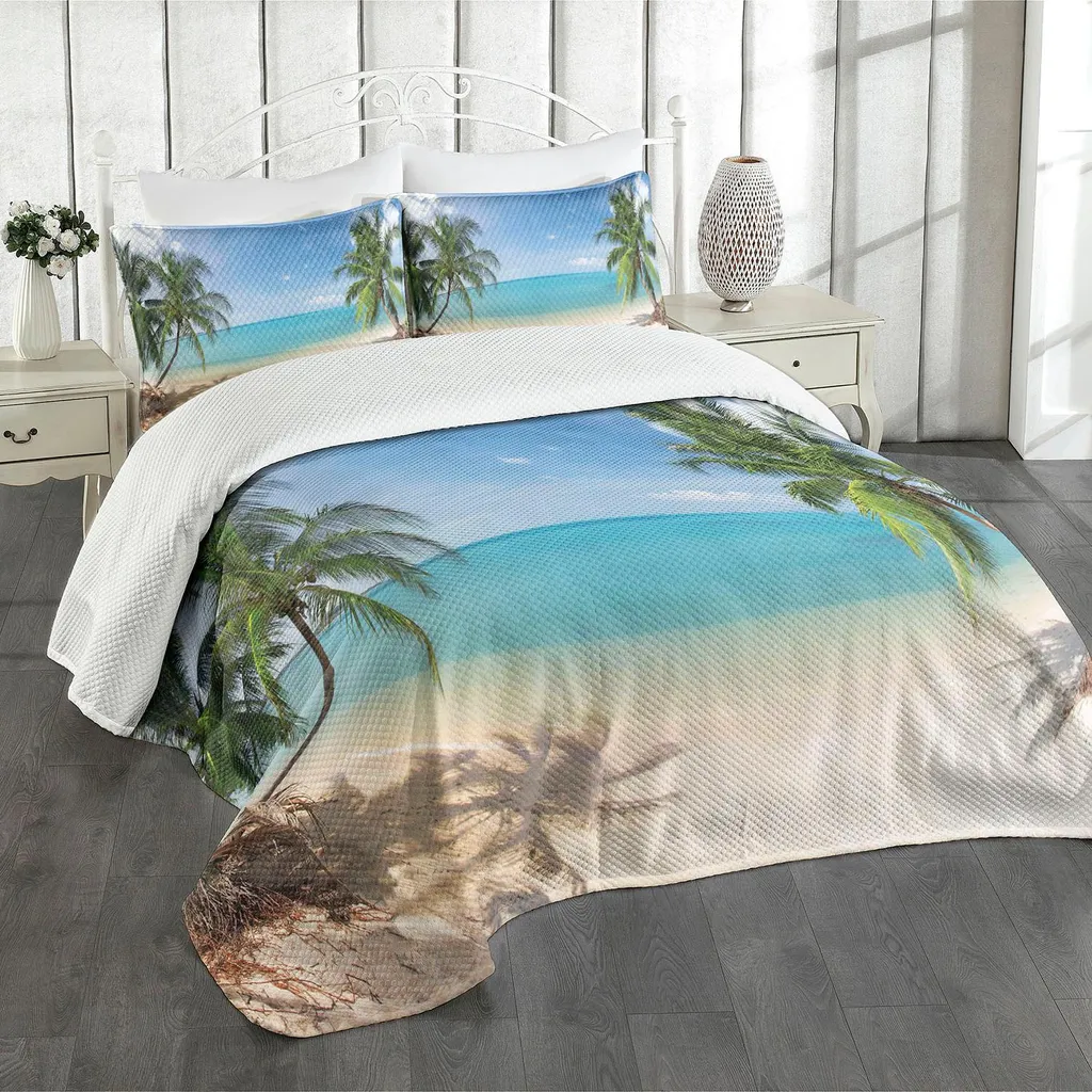 Set Letto ABAKUHAUS Ocean 220x220 cm | Atmosfera Spiaggia Maldive