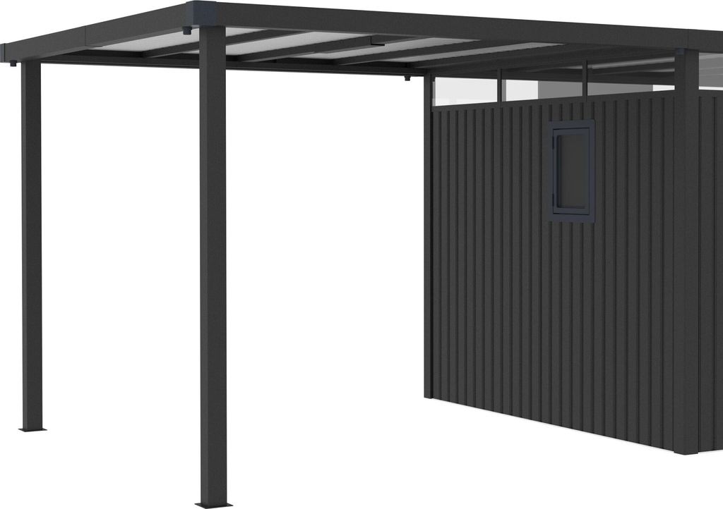Seitendach für Gerätehaus Style 7,56 m² Anthrazit