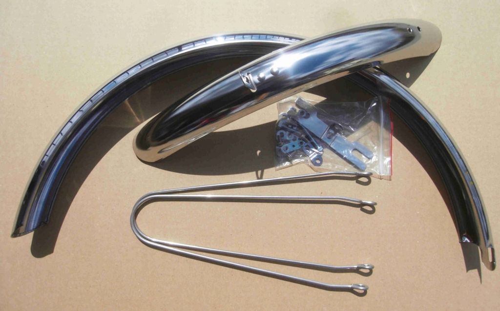 Schutzbleche Edelstahl für das Klapprad / Bonanzarad 20 Zoll