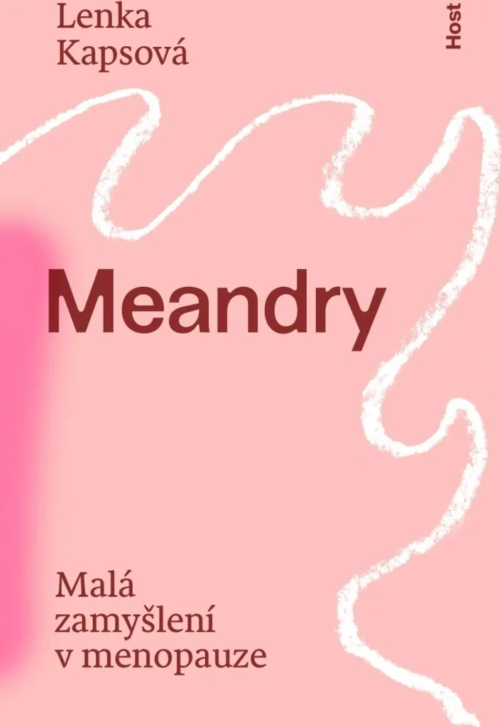 Meandry Lenka Kapsová : livre broché avec illustrations minimalistes