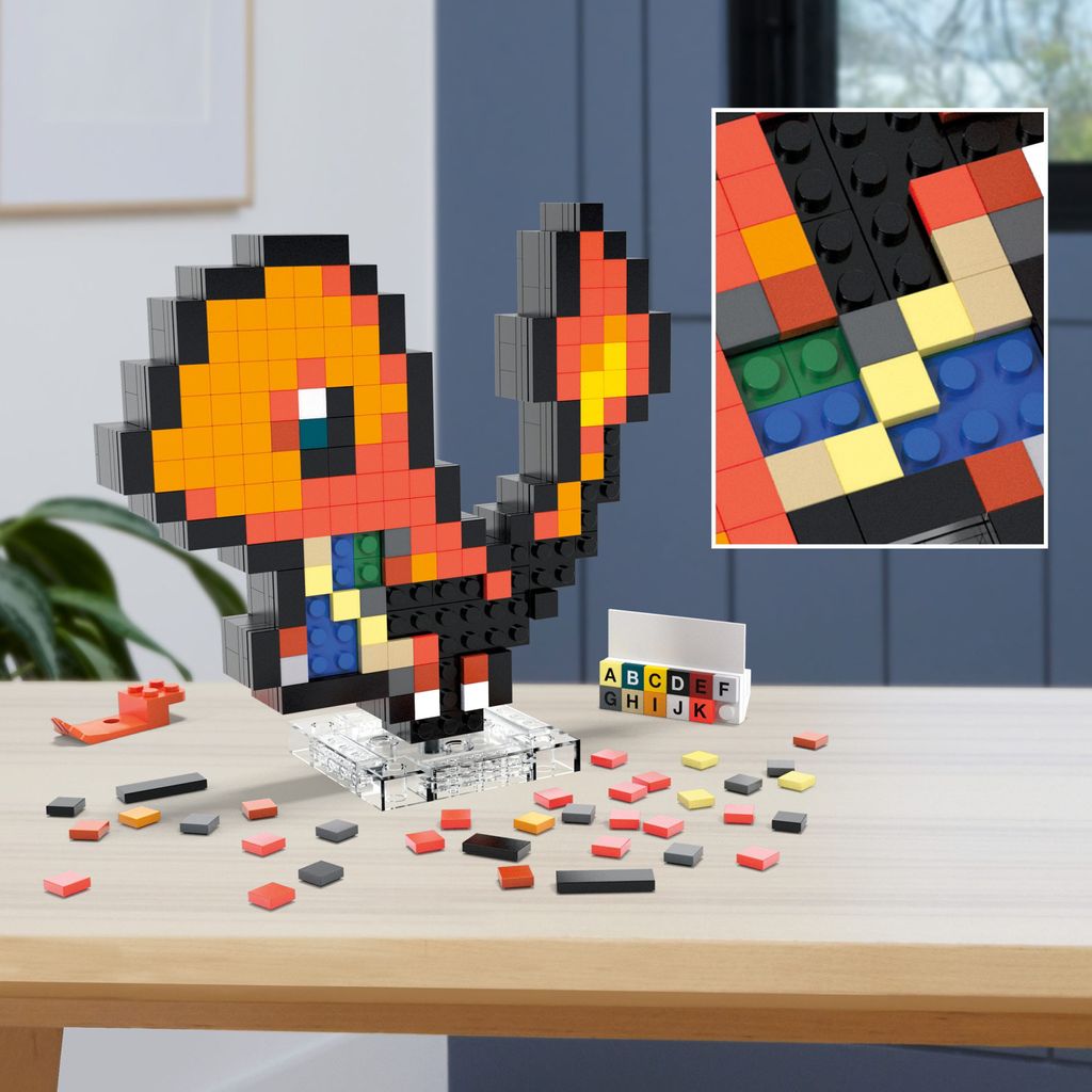 MEGA Pokémon Glumanda Pixel Art Image du produit 
