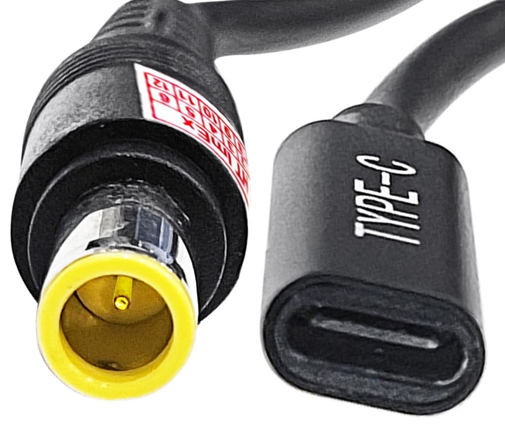 USB Typ C Buchse auf 7,9 x 5,5 mm Stecker Netzteil für Lenovo Notebook Laptop PC