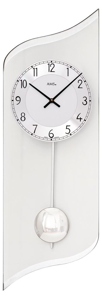 Reloj de pared con péndulo, mecanismo de cuarzo, 19x55x4 Imagen del producto 