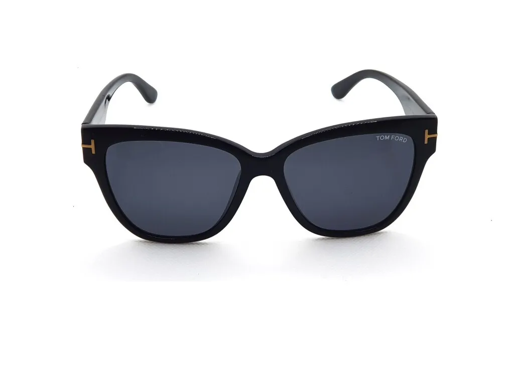 Lunettes de soleil de luxe Tom Ford FT0547-K monture noire et or