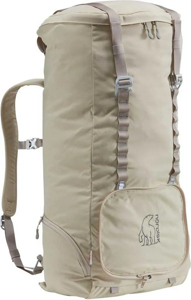 Nordisk Yggdrasil 22-37L Sac à dos Beige Modulable pour Randonnée