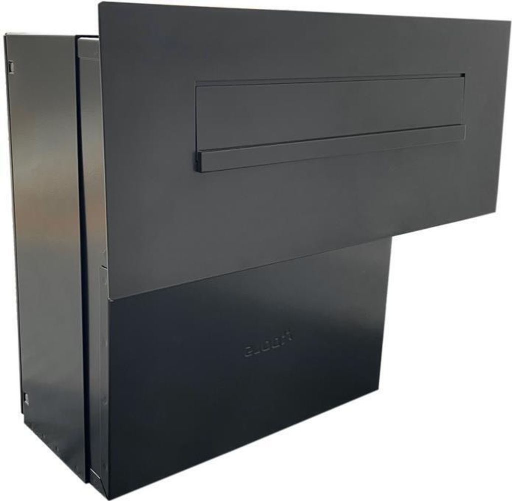 FLAT Design XXL Durchwurfbriefkasten FX-042 in RAL 7016