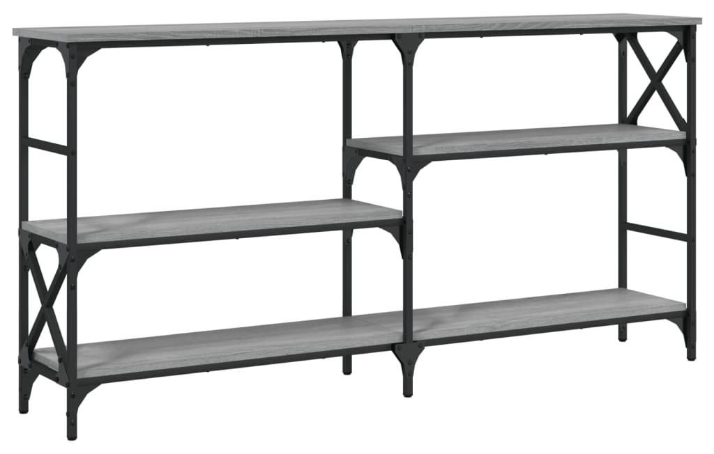 vidaXL Konsolentisch Grau Sonoma 150x29x76,5 cm Holzwerkstoff