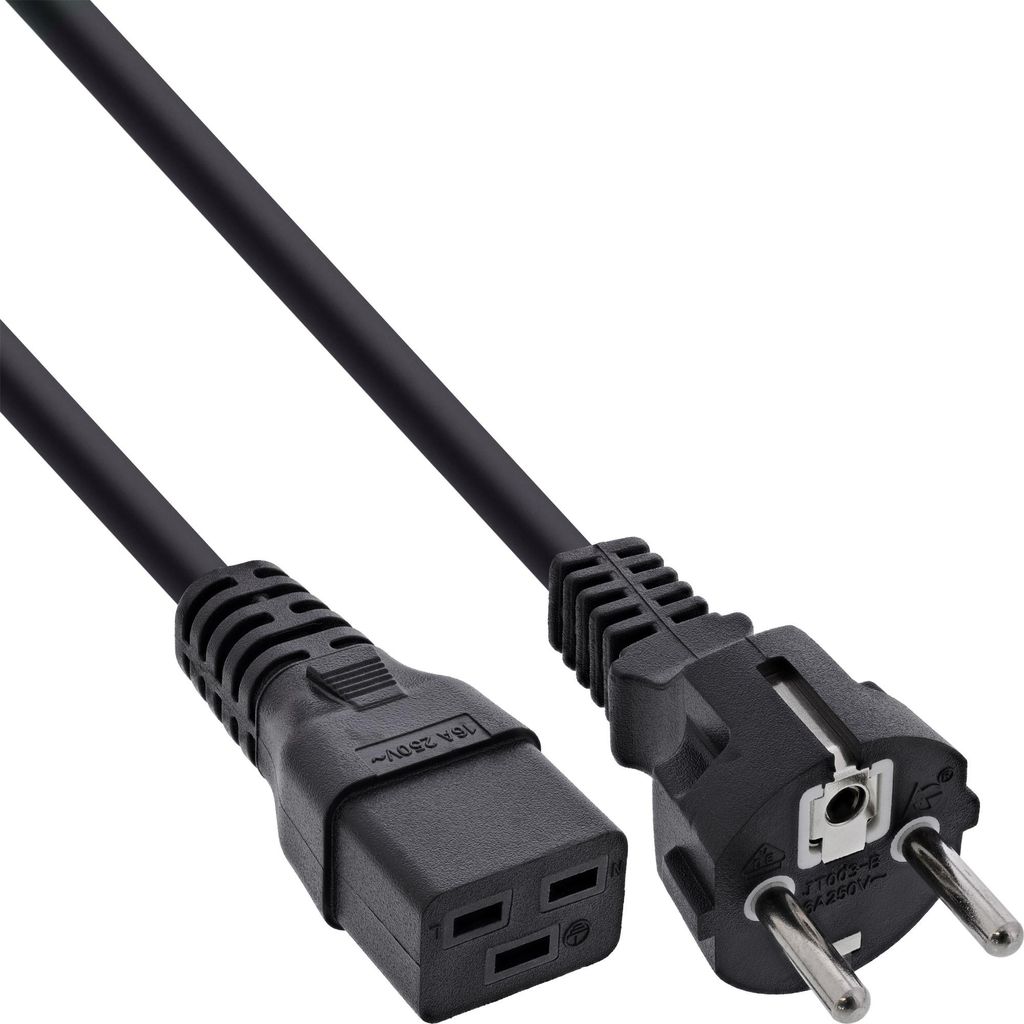 InLine Netzkabel 16A, Schutzkontakt gerade / Produktbild 