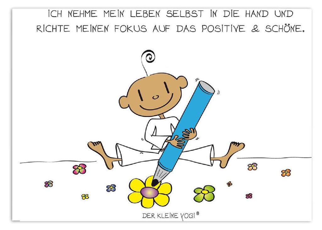 Goebel Postkarten Der kleine Yogi - "Fokus" - Postkarte