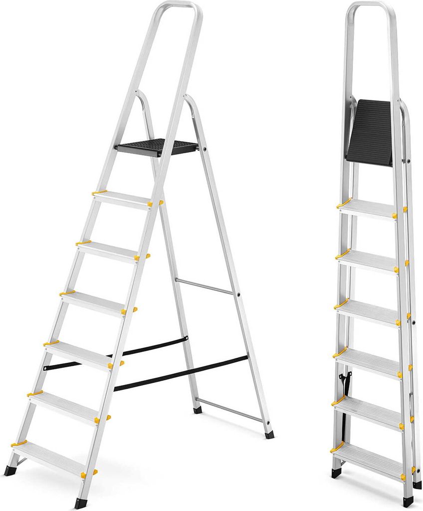 Drabina aluminiowa domowa jednostronna profesjonalna HIGHER Zdjęcie produktu 