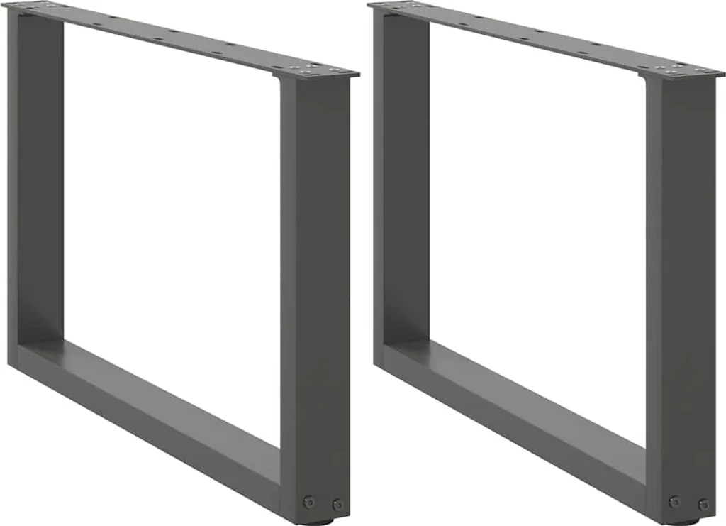 Supporti Tavolino a U Antracite 60x43 Acciaio - Fai-da-te Creativo