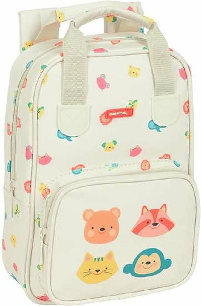 Mochila Infantil Die Avengers Tiere Crema Con asas