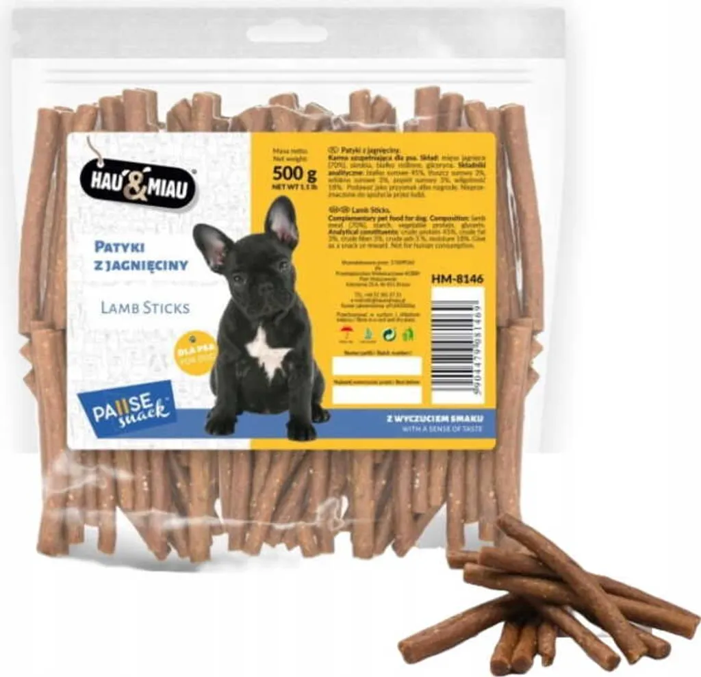 Pâtés d'agneau pour chiens 500 g - Haute digestibilité et goût intense
