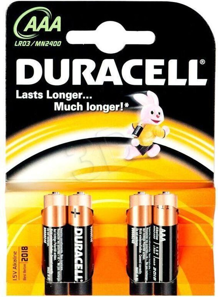 Duracell Basic 4 AAA Batterien