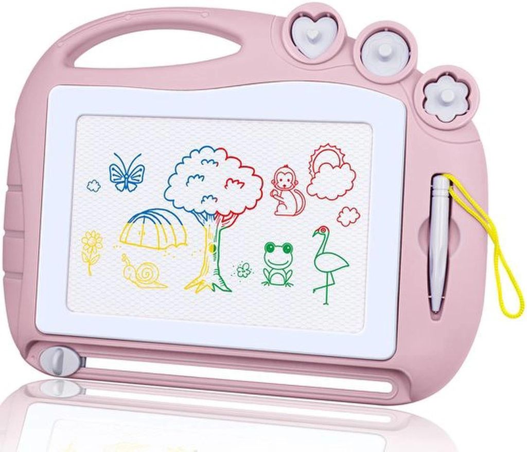 Magnetisches Zeichenbrett für Kinder mit bunten Stempeln