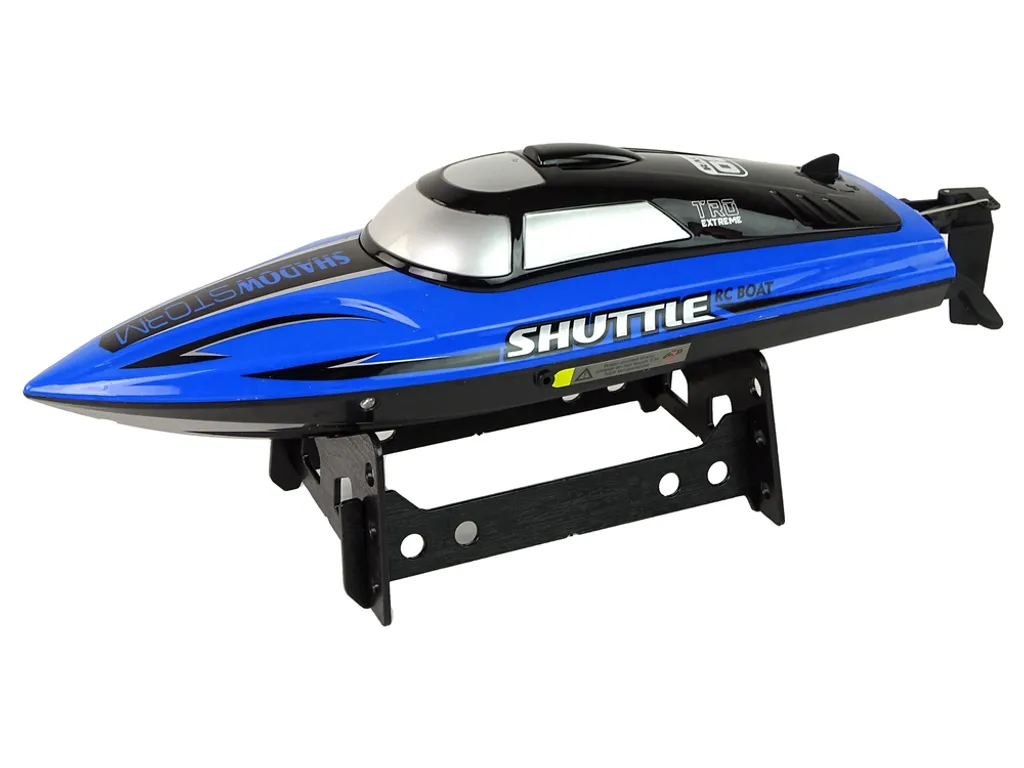 Bateau Télécommandé Rapide Bleu 2.4G - Jouet Nautique de Course RC