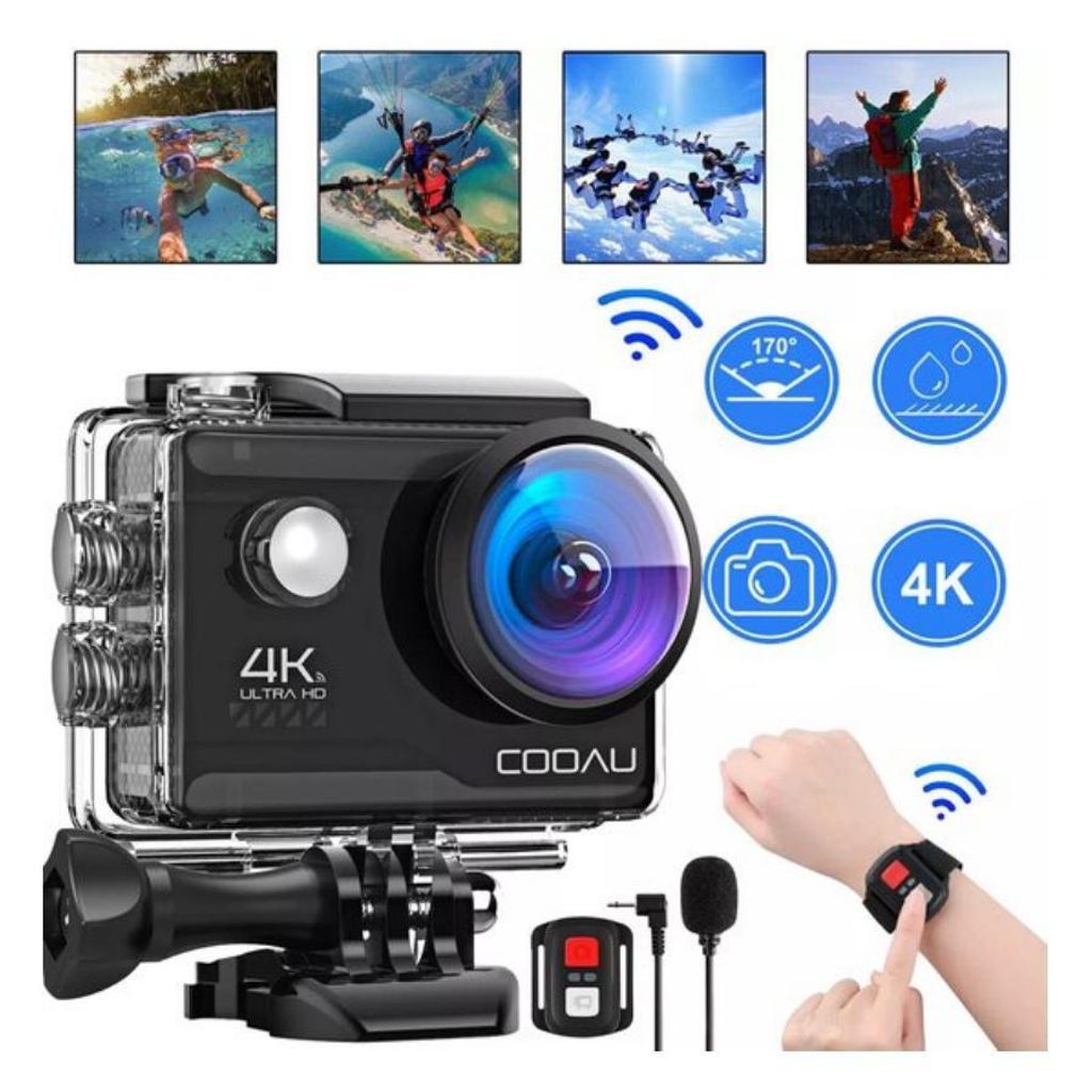 Action Cam 4K 60FPS 20MP, Unterwasserkamera mit EIS Produktbild 