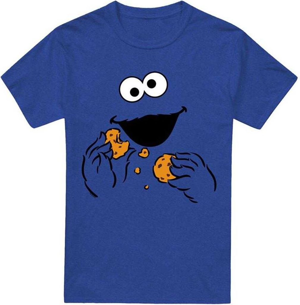 Sesame Street - "Om Nom" T-Shirt für Herren/Damen Uni TV20506 (XXL) (Königsblau)