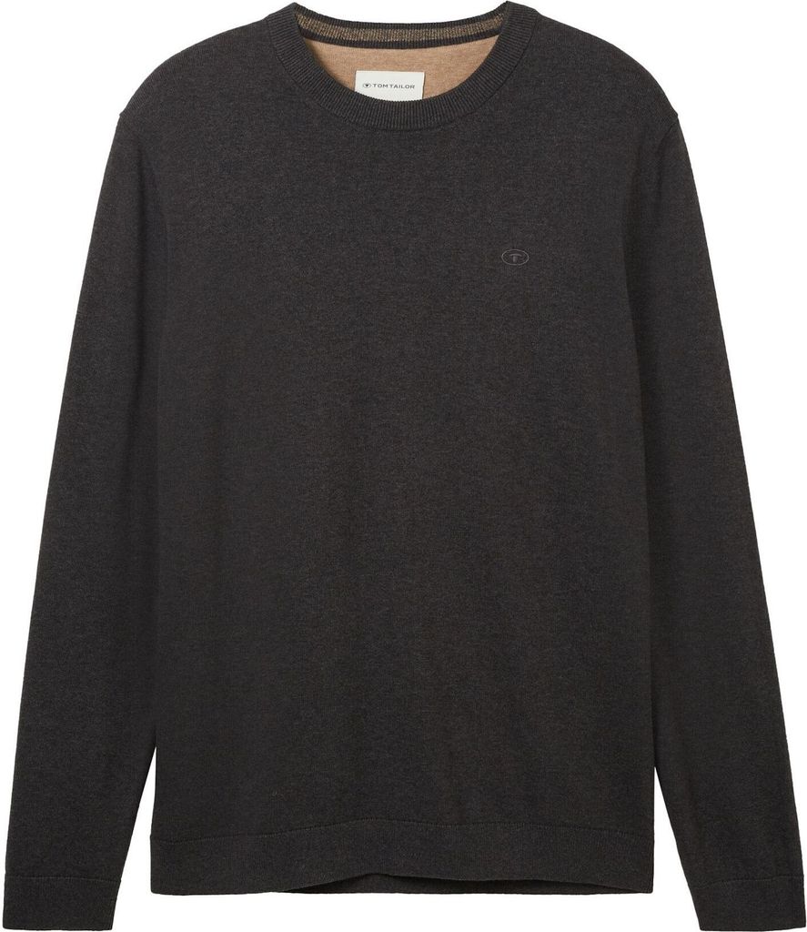 TOM TAILOR BASIC CREWNECK KNIT Herren Pullover